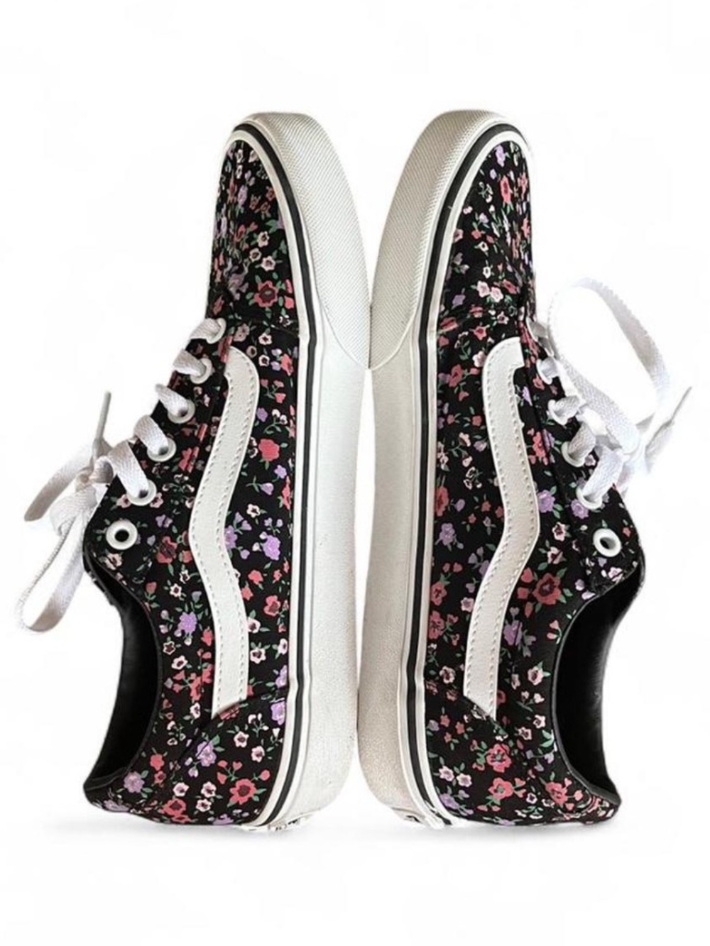 Vans Ward Floral Low Top Sneakers Size 9 - Picture 5 of 9